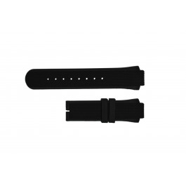 Breil bracelet de montre TW0450 / TW0455 Caoutchouc Noir 16mm